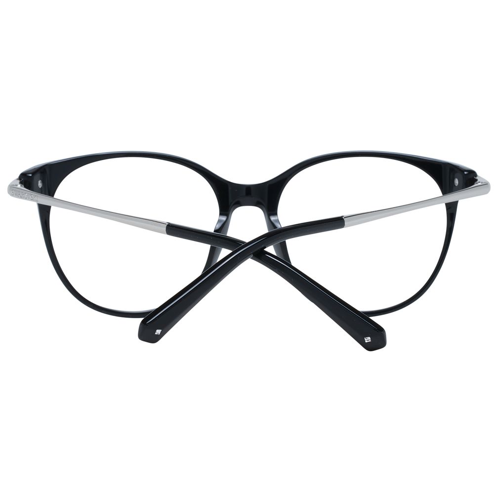 Swarovski Women’s Optical Frames – Black Round Frame, 53mm