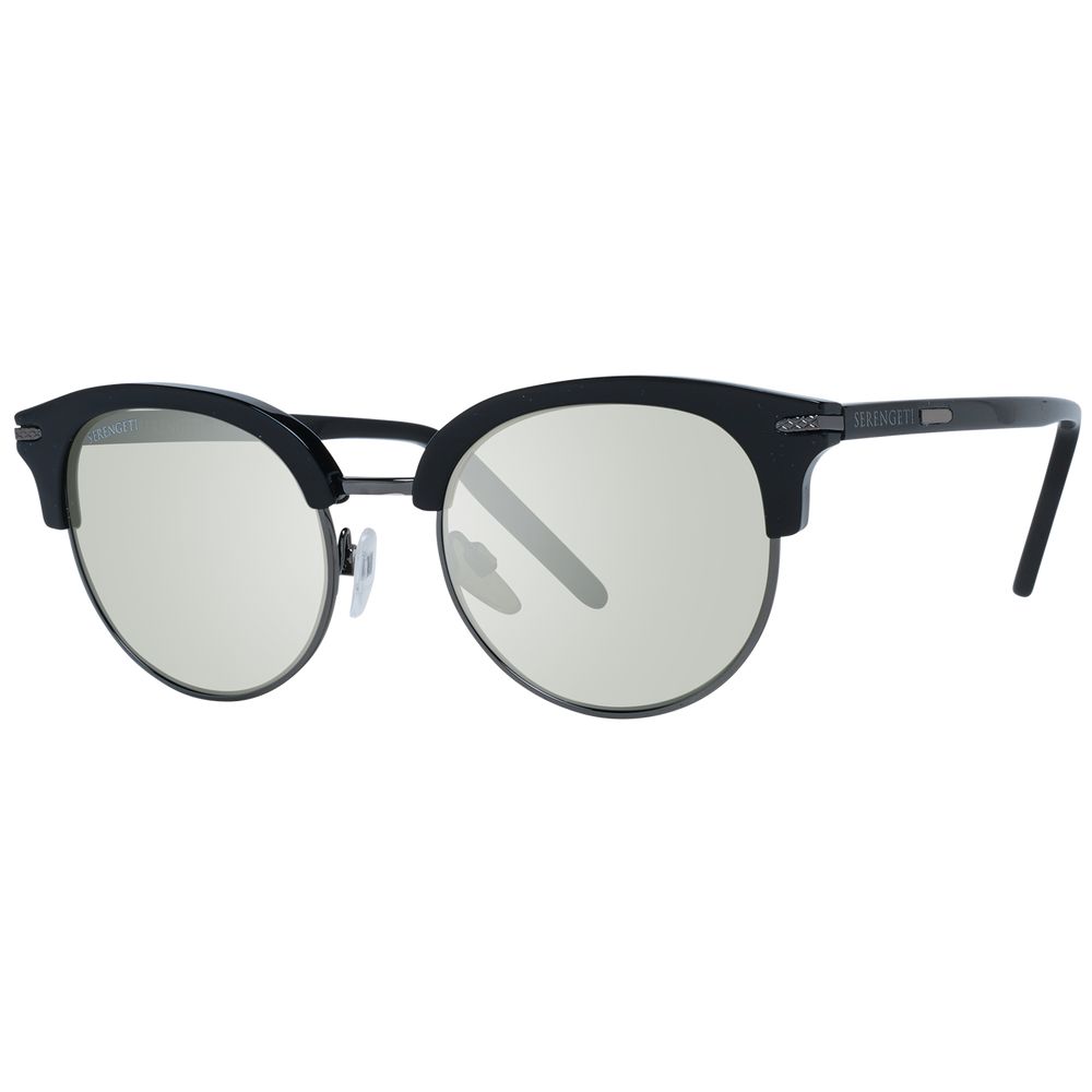Serengeti Women’s Sunglasses – Black Frame with Green Polarized Lenses, 50mm