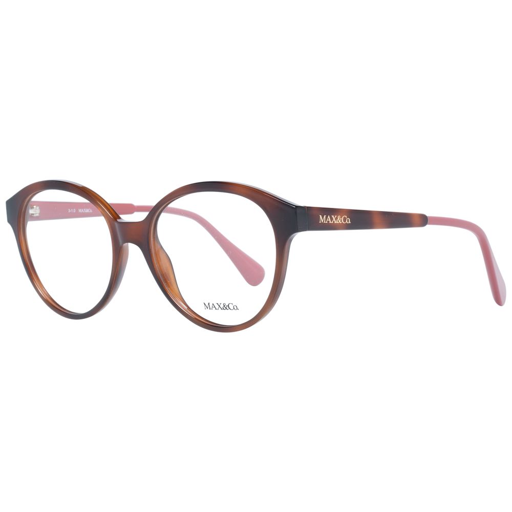 Max & Co Women’s Optical Glasses – Brown Round Frame, 53mm