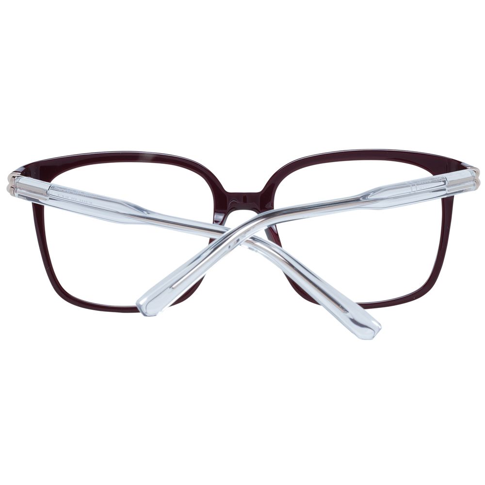 Bally Women’s Optical Glasses – Burgundy Square Frame, 53mm