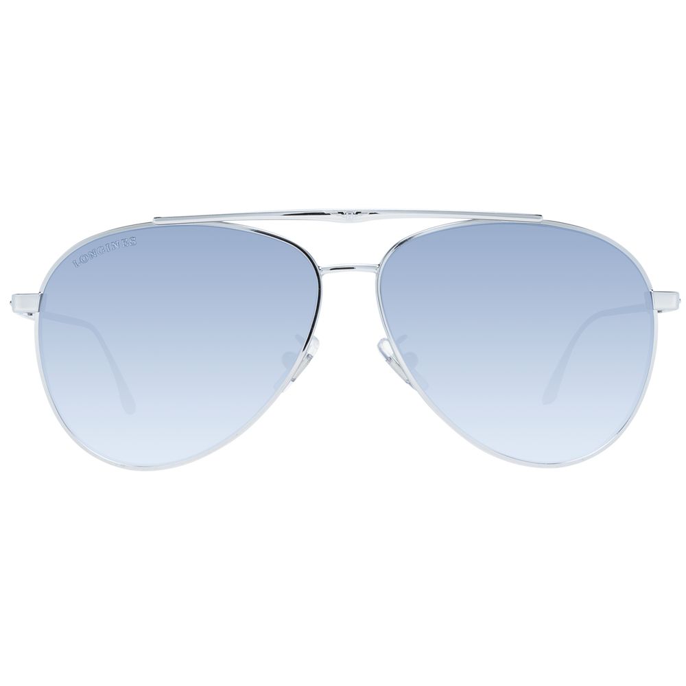 Longines Gold Men's Aviator Sunglasses with Blue Gradient Lenses