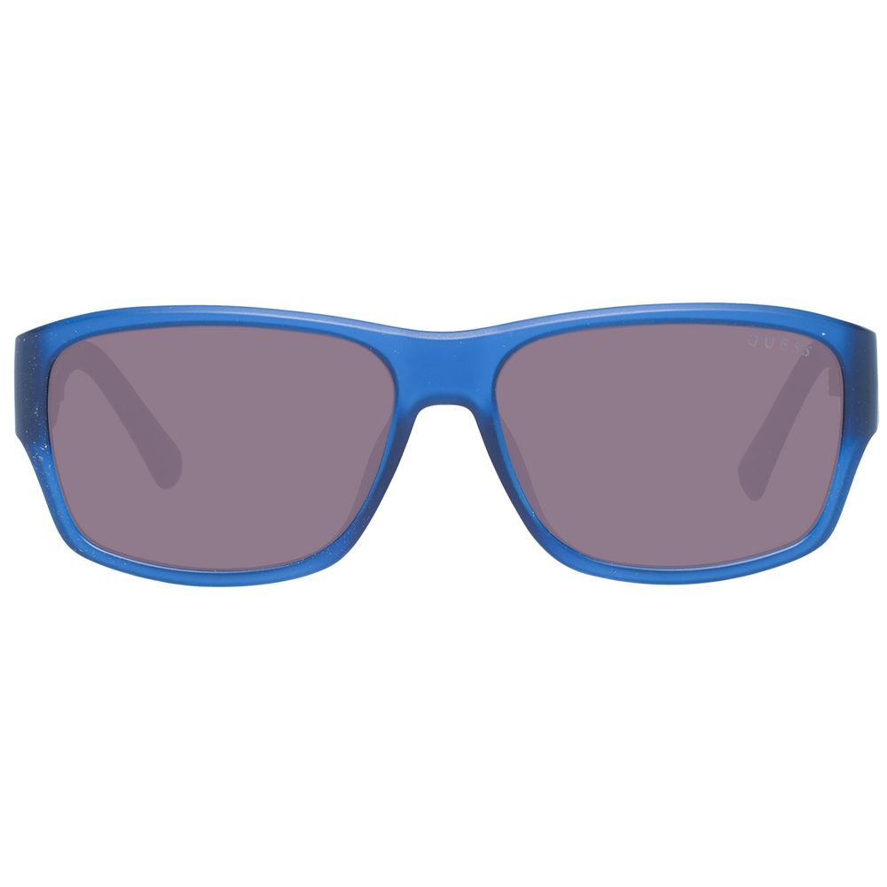 Guess Unisex Sunglasses – Blue Plastic Frame with Brown Gradient Lenses, 51mm