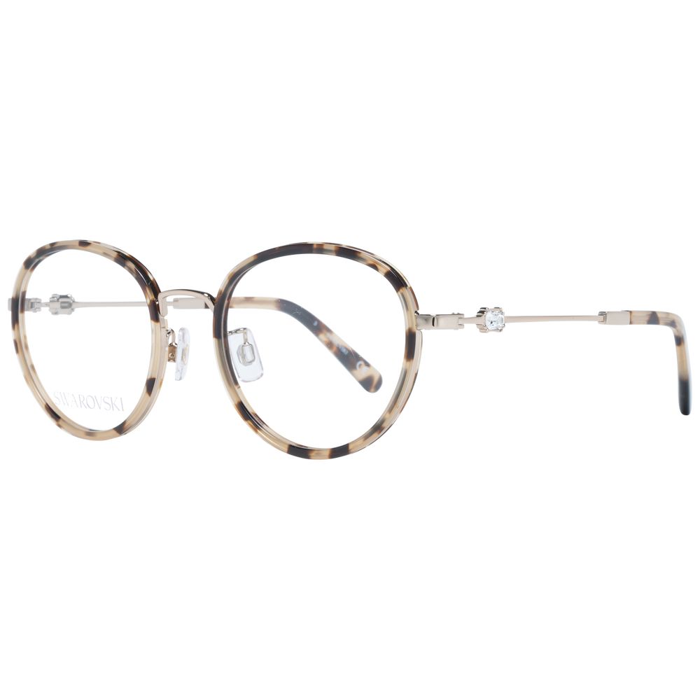 Swarovski Women's Optical Frames – Brown Round Design, 52mm