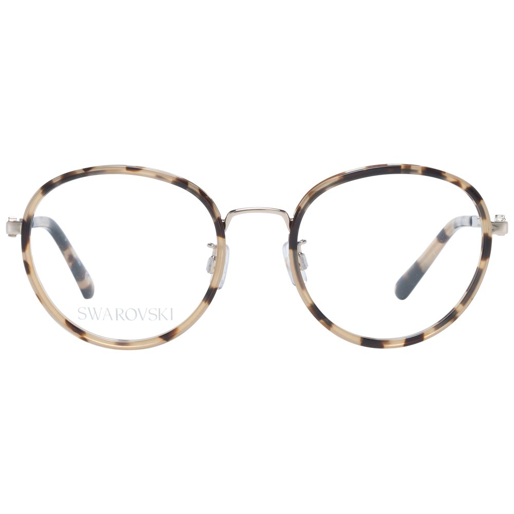 Swarovski Women's Optical Frames – Brown Round Design, 52mm