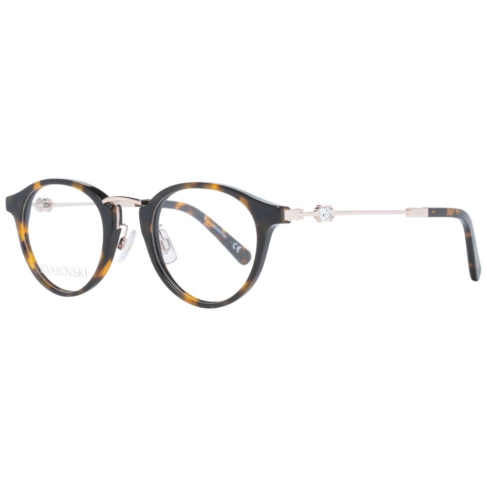 Swarovski Women’s Optical Frames – Brown Oval Design, 46mm