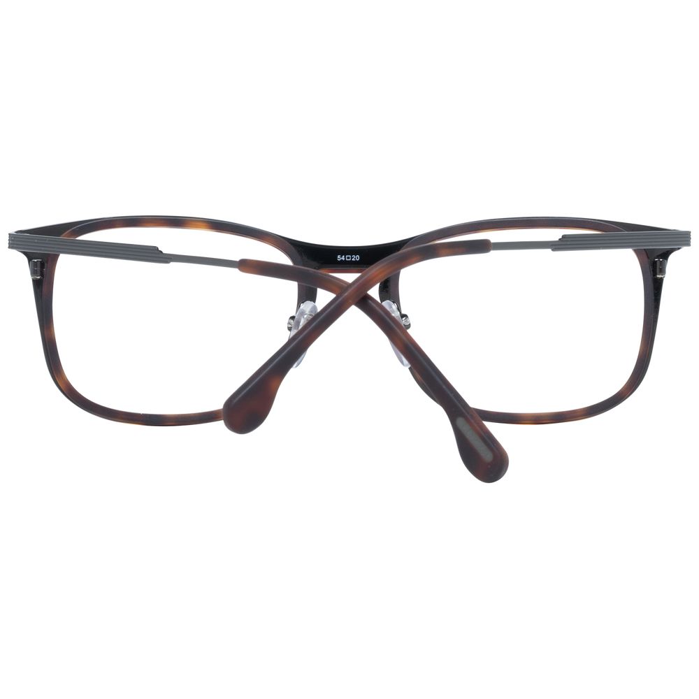 Lozza Brown Men’s Optical Frames – Square Full-Rim Design
