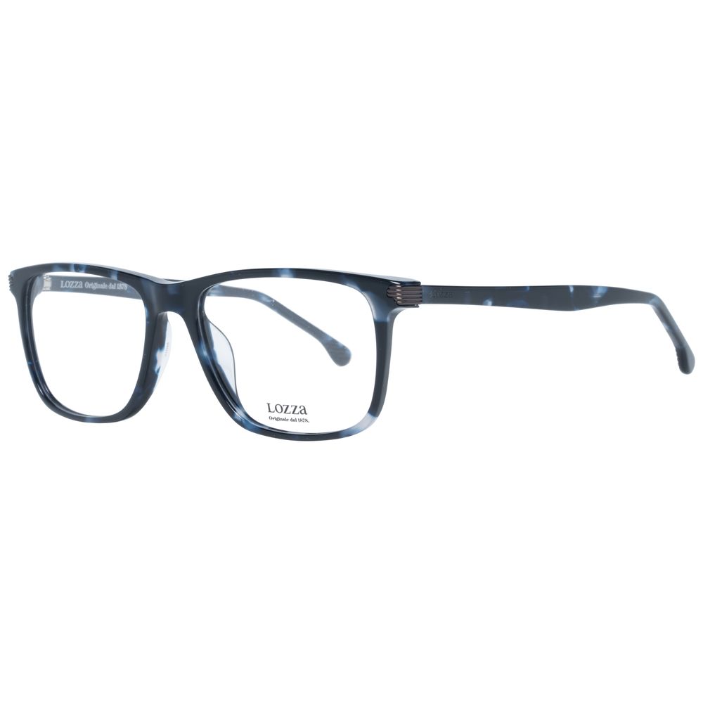 Lozza Blue Men’s Optical Frames – Square Full-Rim, 54mm