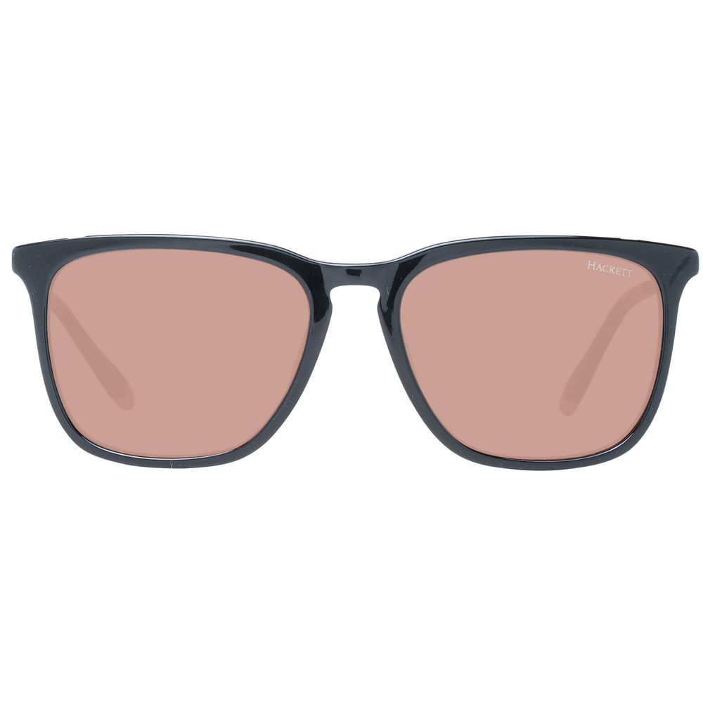 Hackett Black Men's Square Sunglasses with Brown Lenses