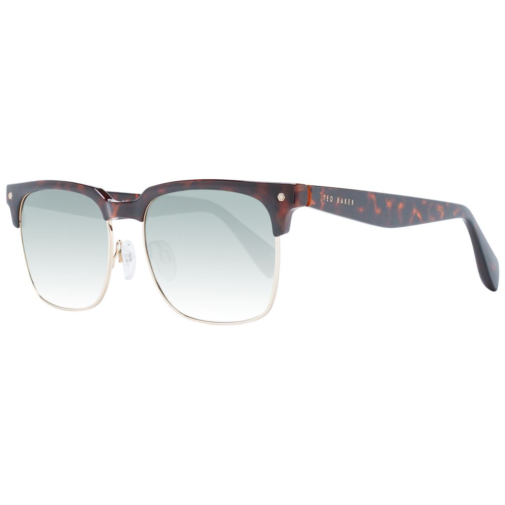 Ted Baker Multicolor Men's Sunglasses – Brown Frame with Green Gradient Lenses, 54mm