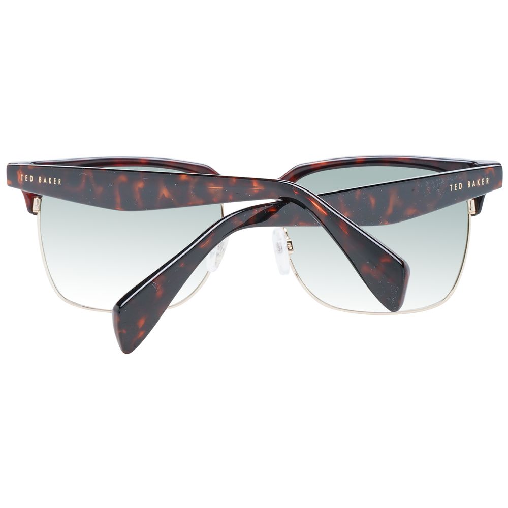 Ted Baker Multicolor Men's Sunglasses – Brown Frame with Green Gradient Lenses, 54mm