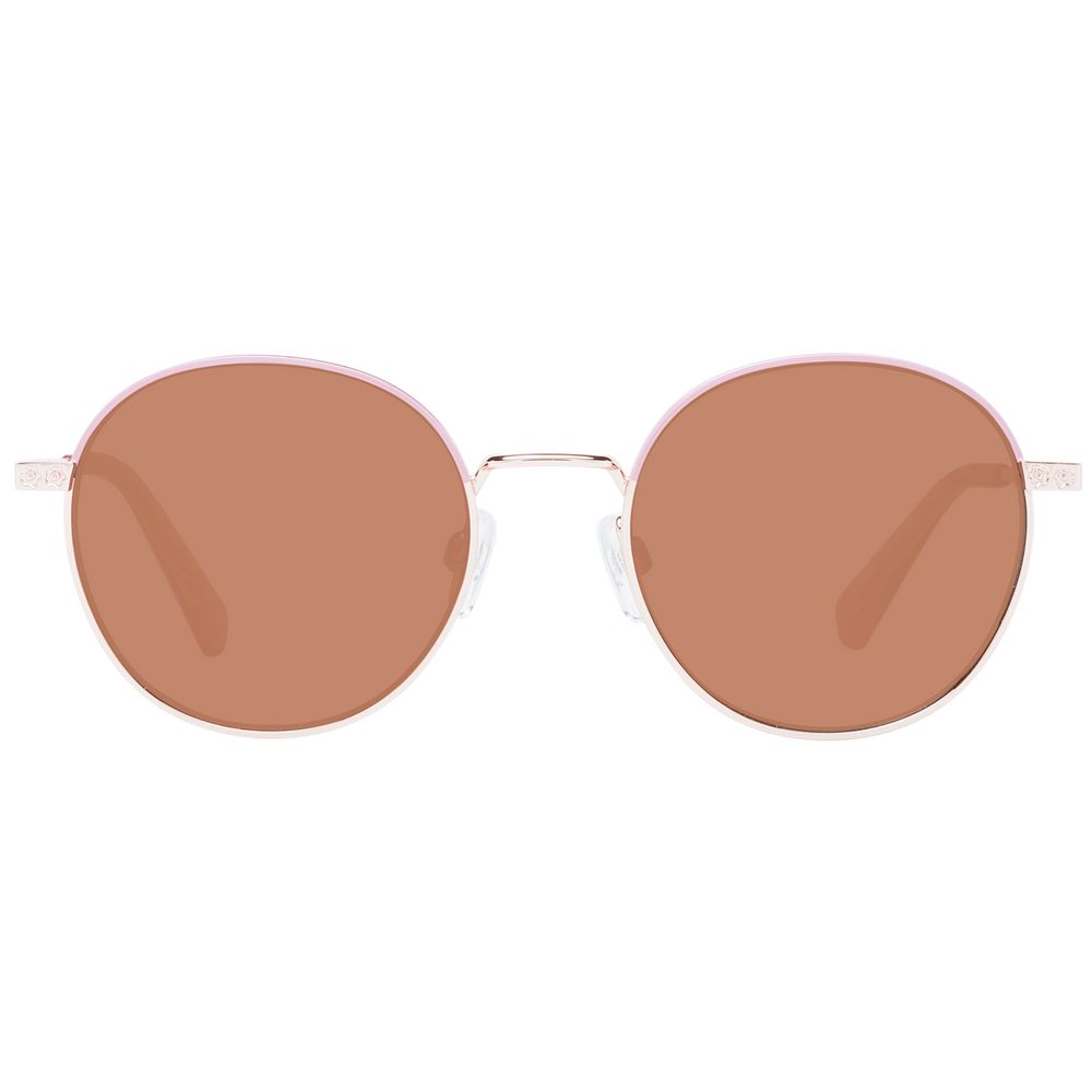 Ted Baker Women's Multicolor Sunglasses – Rose Gold Frame with Brown Lenses, 49mm