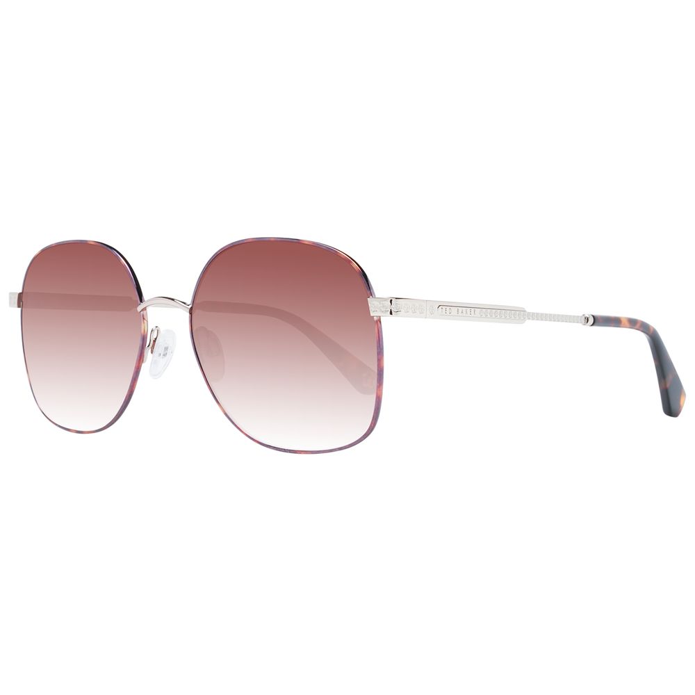 Ted Baker Women’s Sunglasses – Brown Square Frame with Brown Gradient Lenses, 55mm
