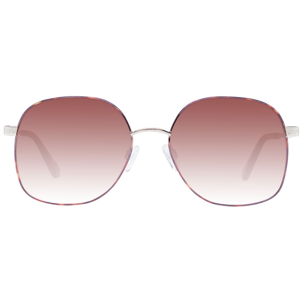 Ted Baker Women’s Sunglasses – Brown Square Frame with Brown Gradient Lenses, 55mm