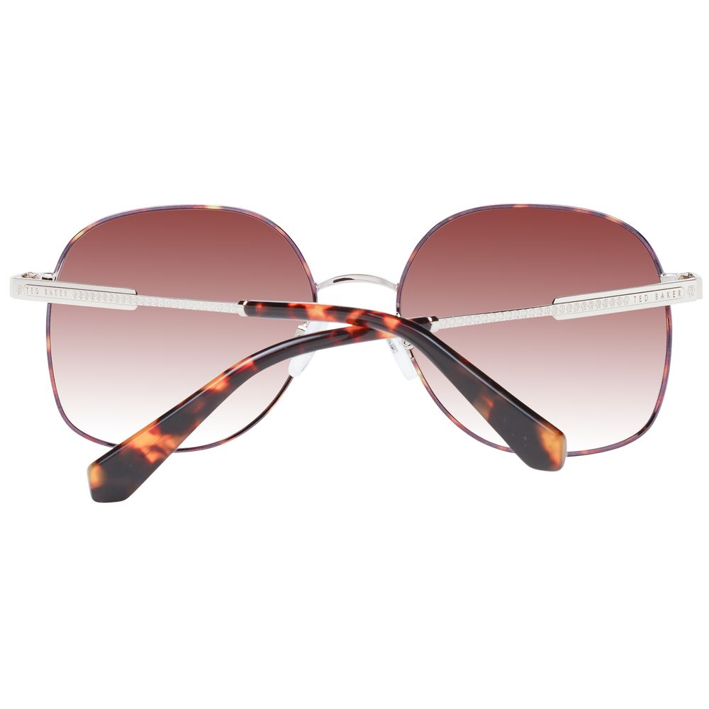 Ted Baker Women’s Sunglasses – Brown Square Frame with Brown Gradient Lenses, 55mm
