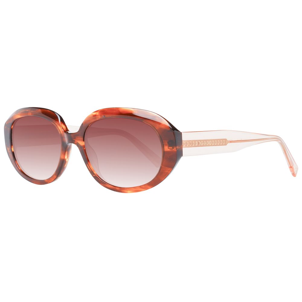 Ted Baker Women’s Multicolor Oval Sunglasses with Brown Gradient Lenses, 54mm