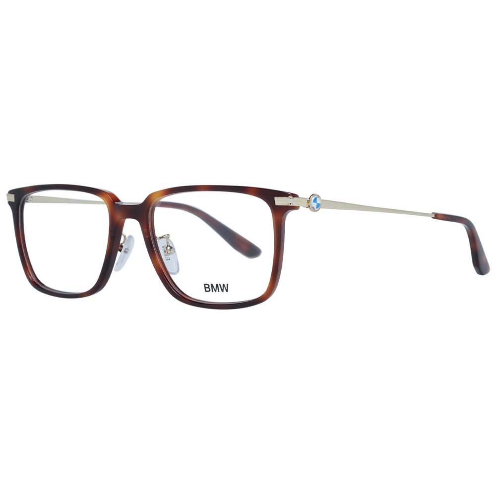BMW Men's Optical Glasses – Brown Trapezium Frame, 54mm