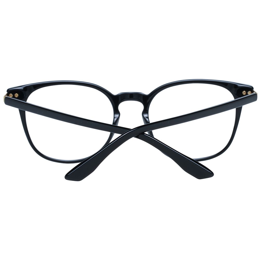 BMW Men's Optical Frames – Black Round Style, 52mm