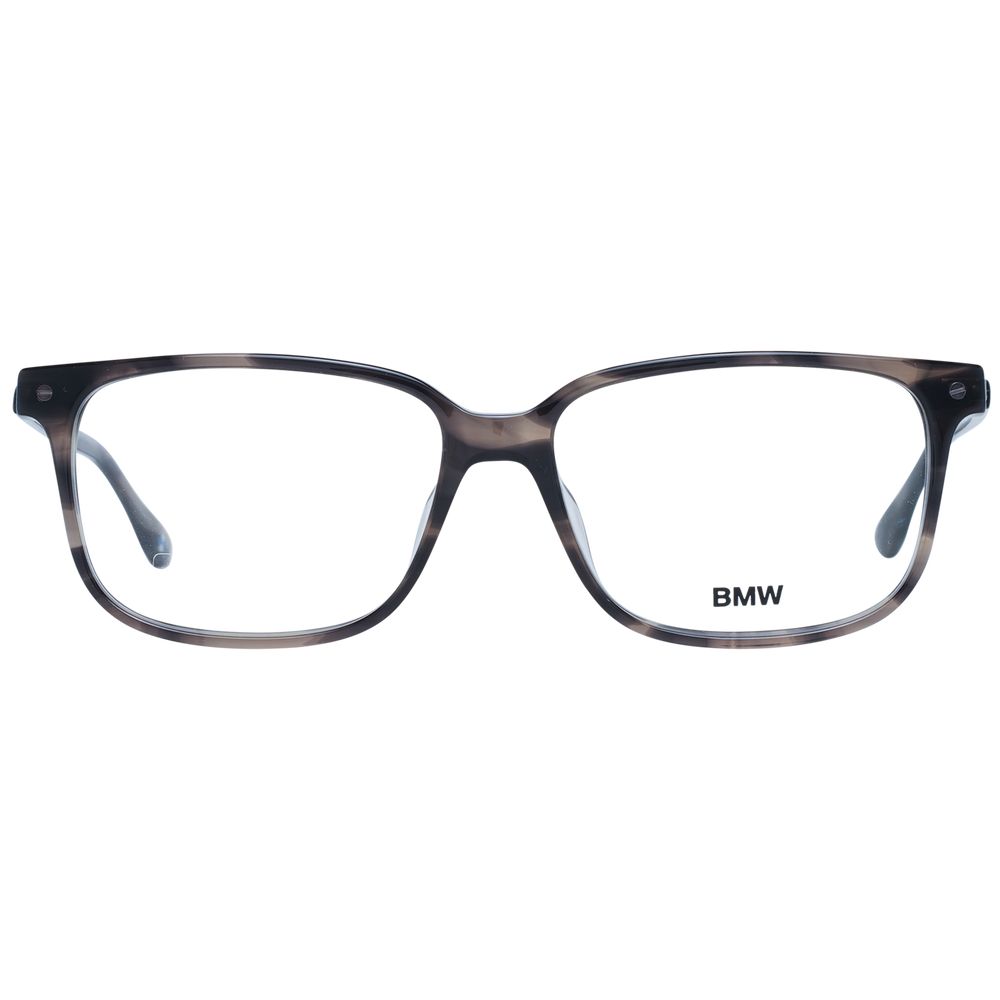 BMW Men's Optical Frames – Gray Rectangle Full-Rim, 56mm