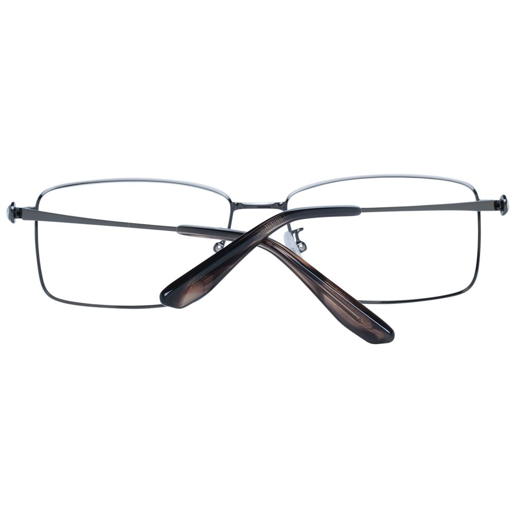 BMW Gray Men’s Optical Frames – Gunmetal Trapezium Design
