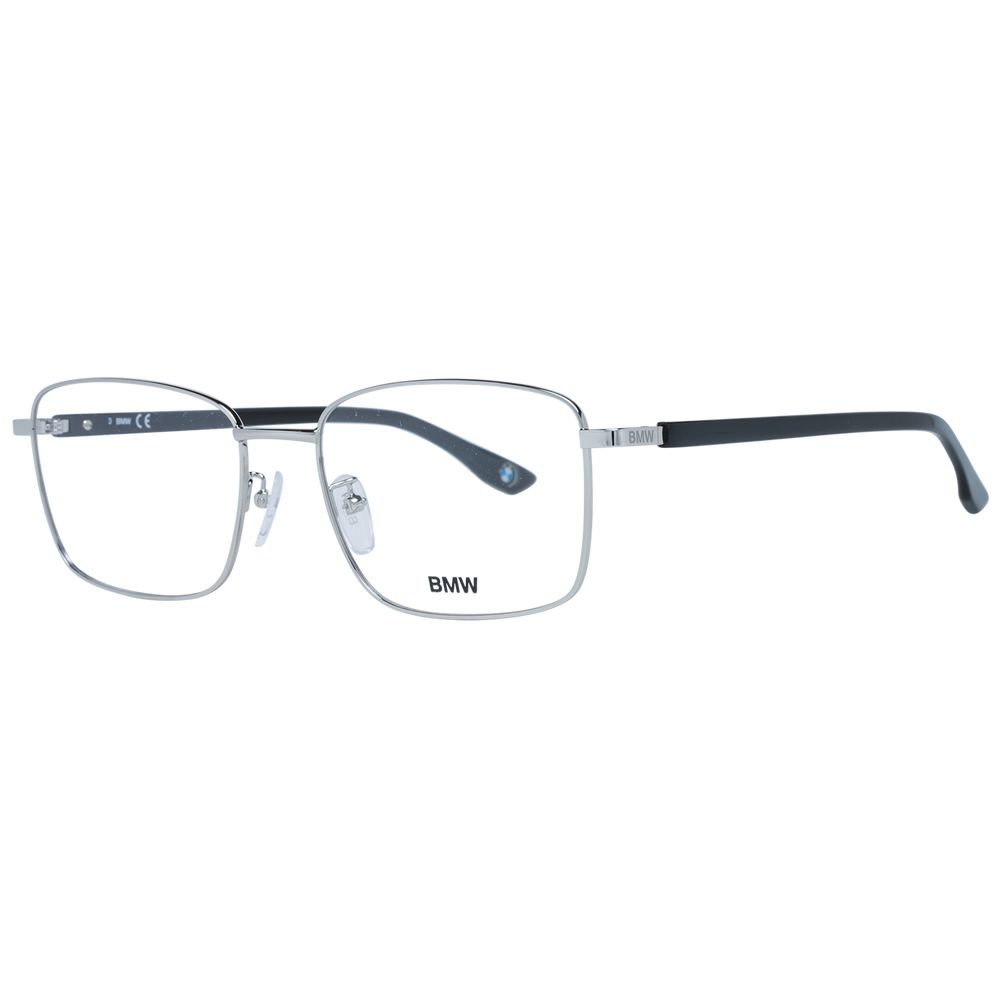 BMW Men's Silver Optical Frames – Stylish Rectangle Design