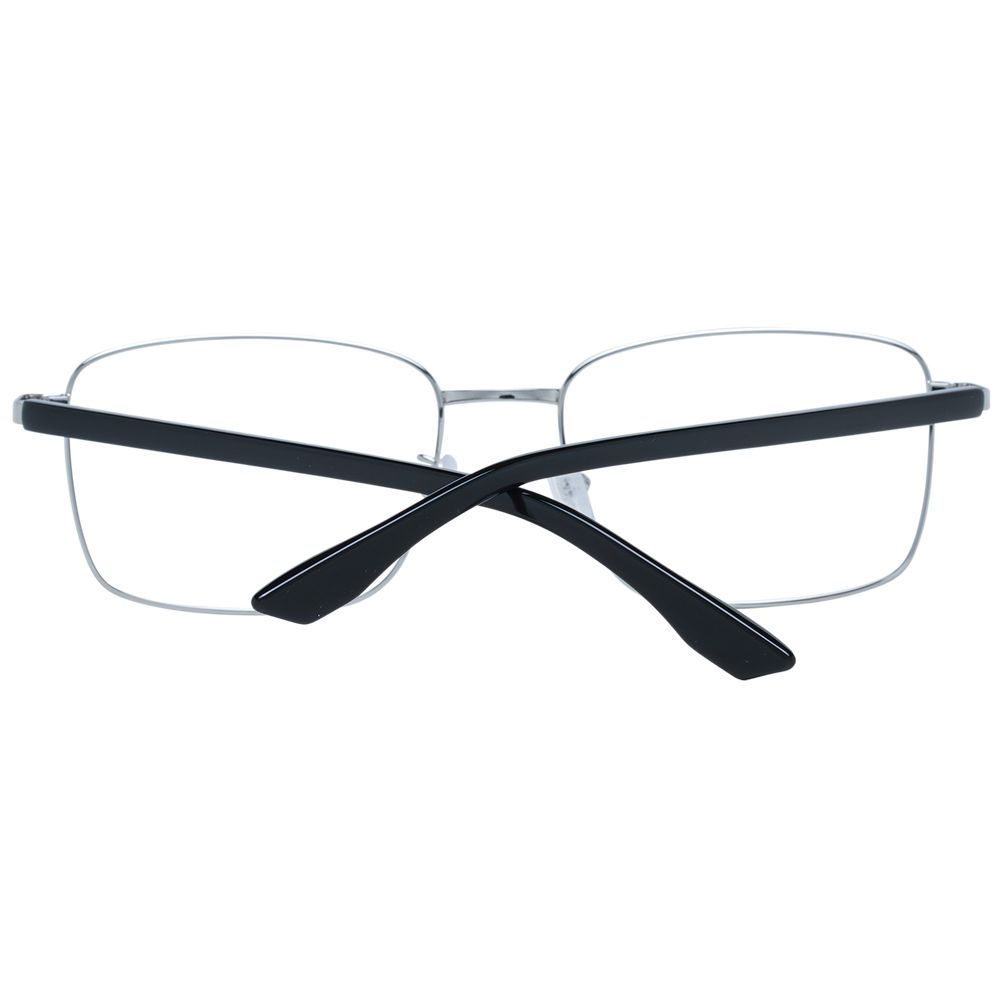 BMW Men's Silver Optical Frames – Stylish Rectangle Design