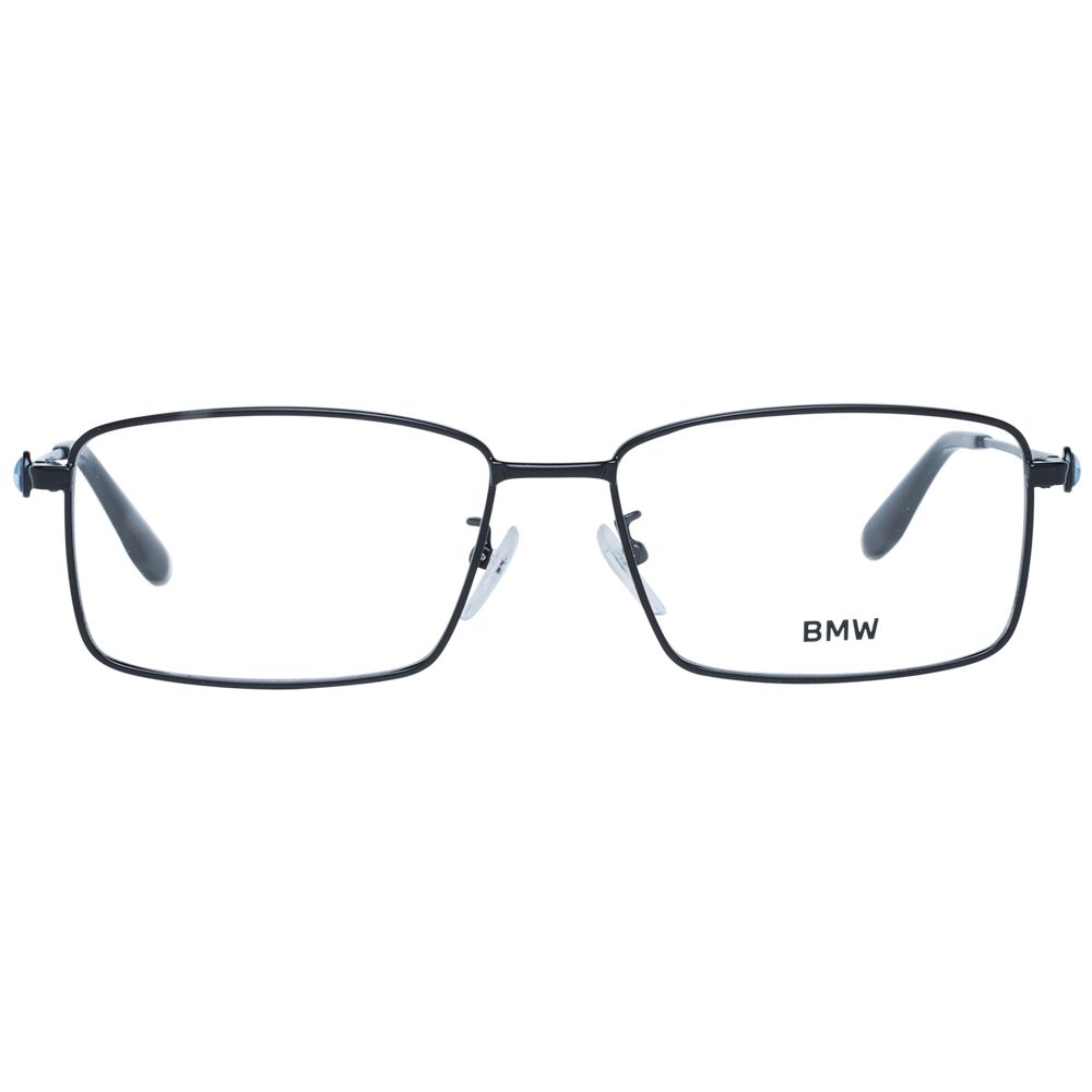 BMW Men's Optical Glasses – Black Rectangle Frame, 57mm