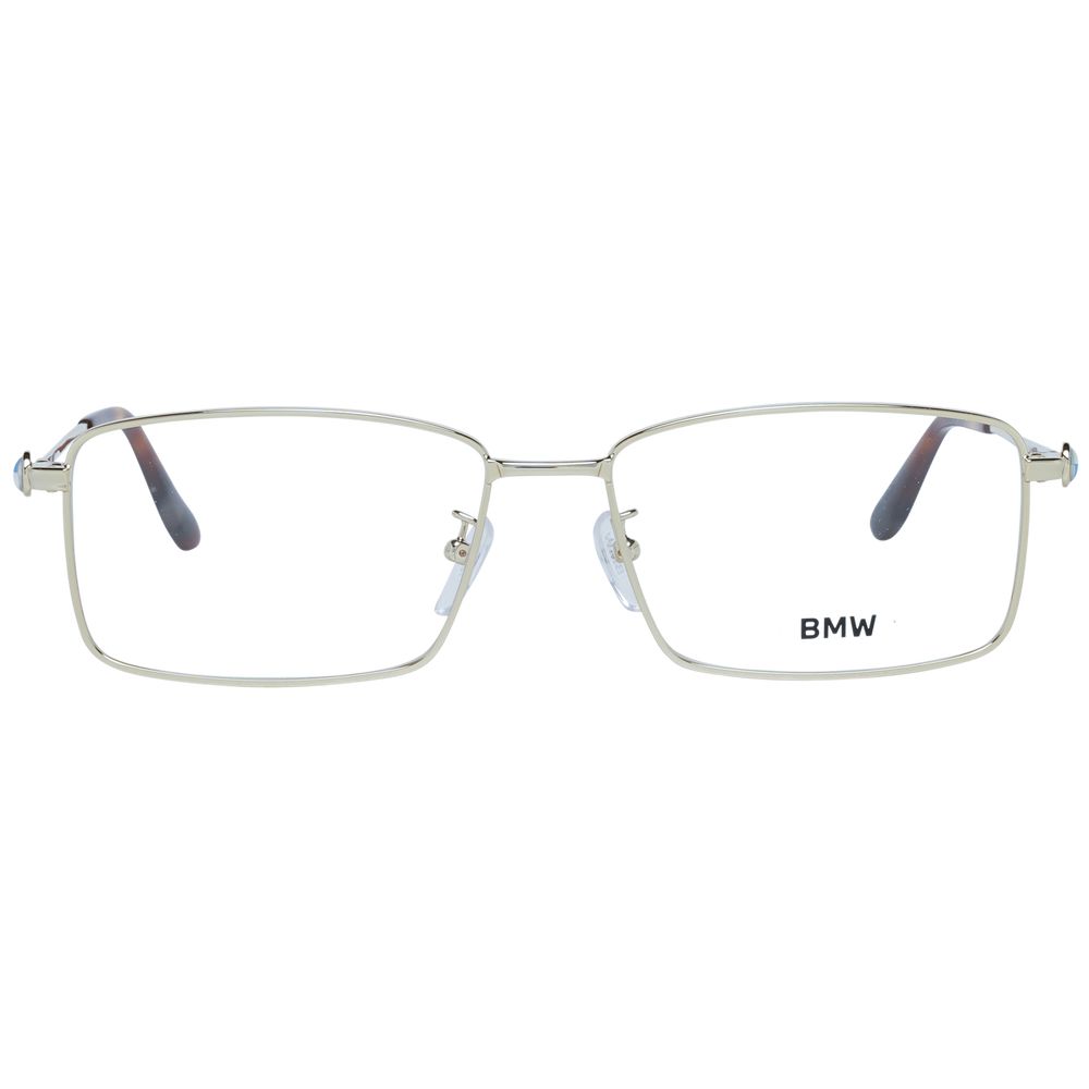 BMW Gold Men’s Optical Frames – Trapezium Full-Rim, 57mm