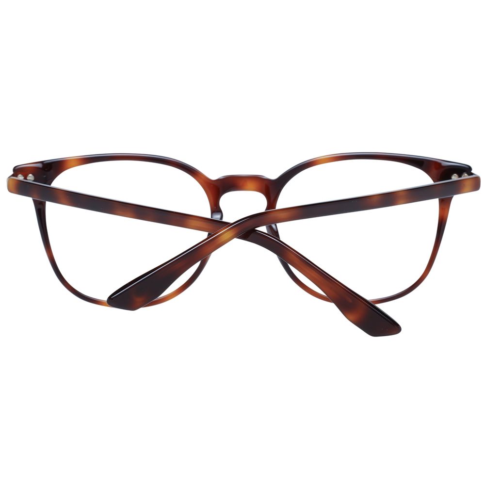 BMW Men's Optical Frames – Brown Round Full-Rim, 52mm