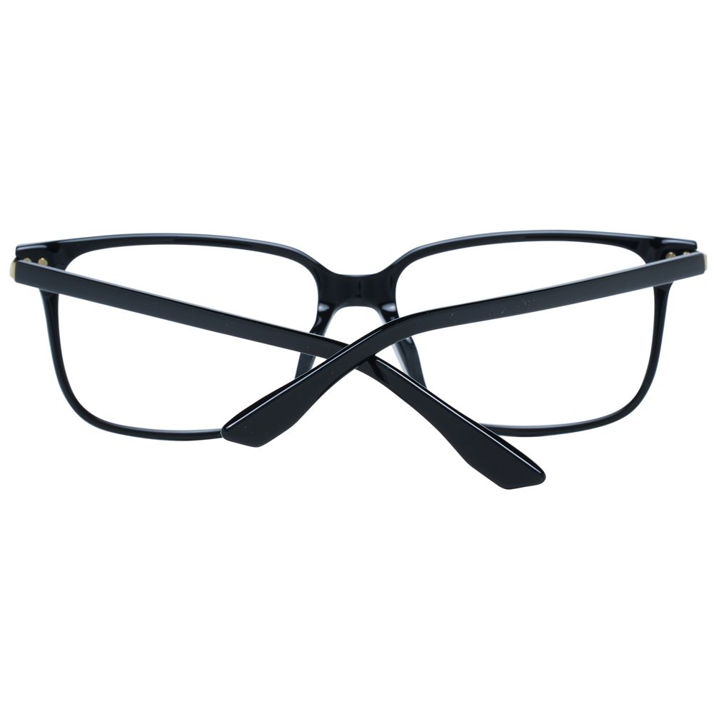 BMW Men's Optical Frames – Black Rectangle Full-Rim, 56mm