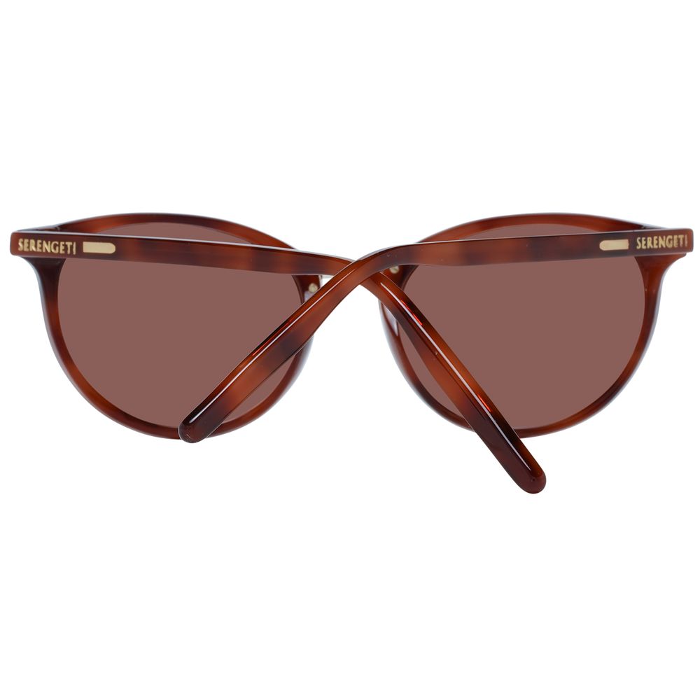 Serengeti Brown Women’s Sunglasses – Chic Butterfly Frame with Polarized Lenses, 54mm