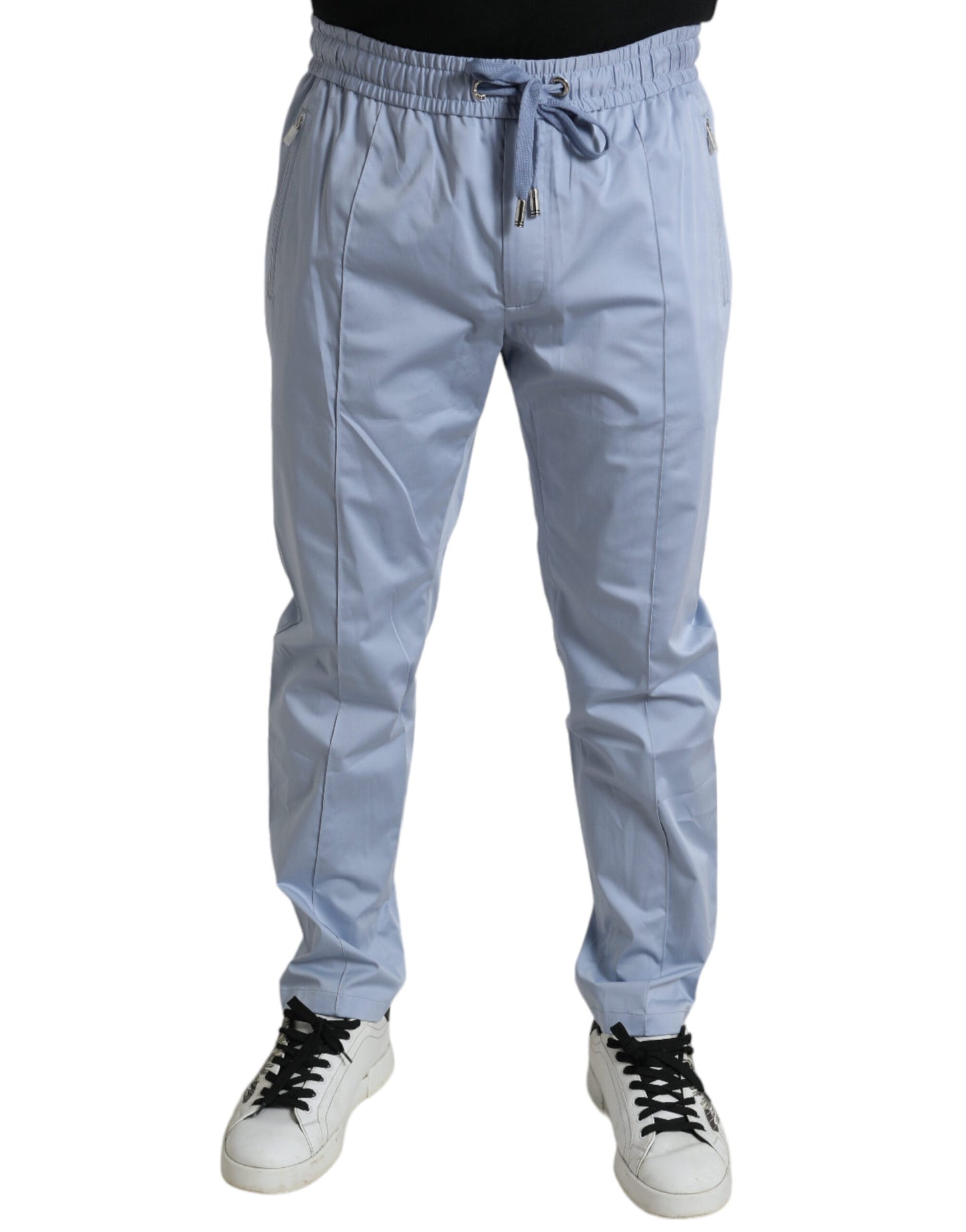 - Elegant Light Blue Jogger Pants for Men