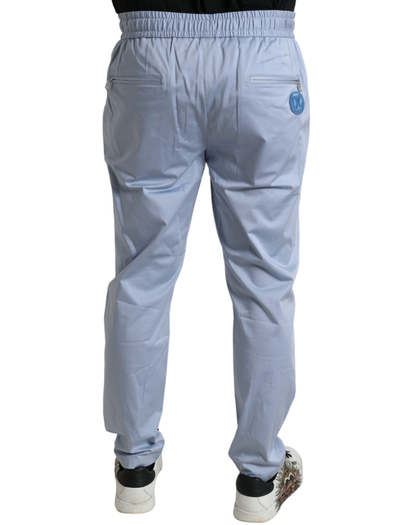 - Elegant Light Blue Jogger Pants for Men