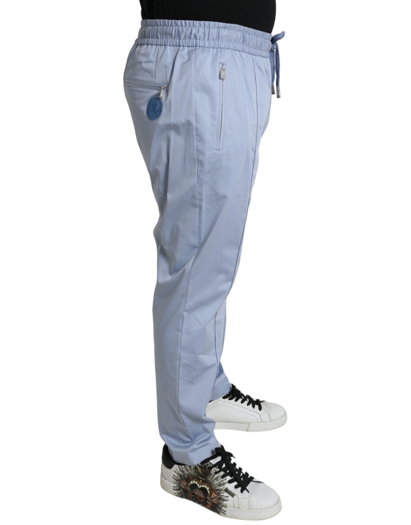 - Elegant Light Blue Jogger Pants for Men