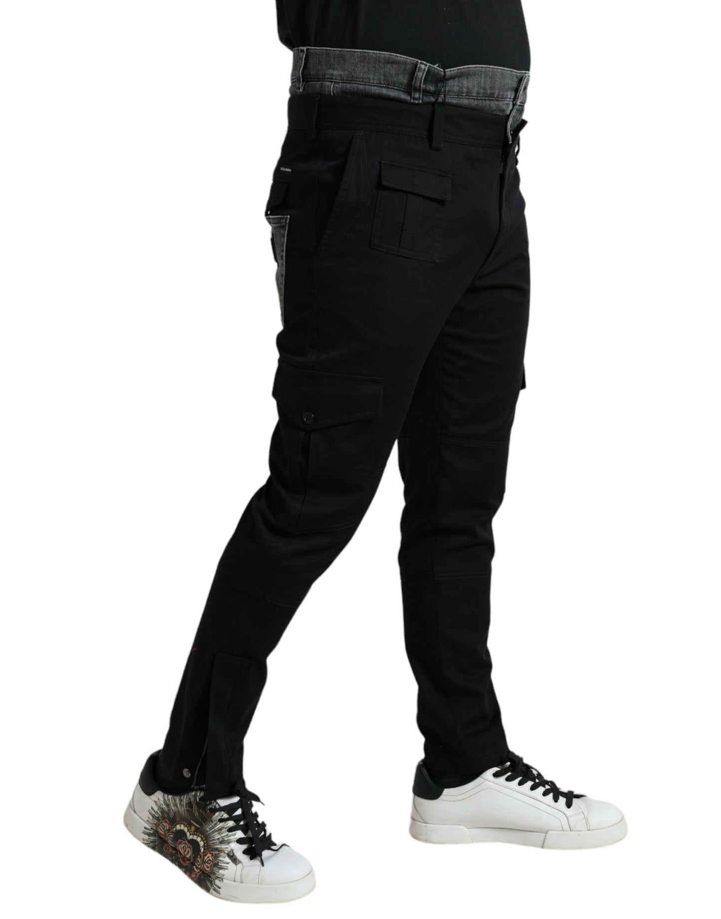 - Elegant Skinny Cotton Stretch Joggers