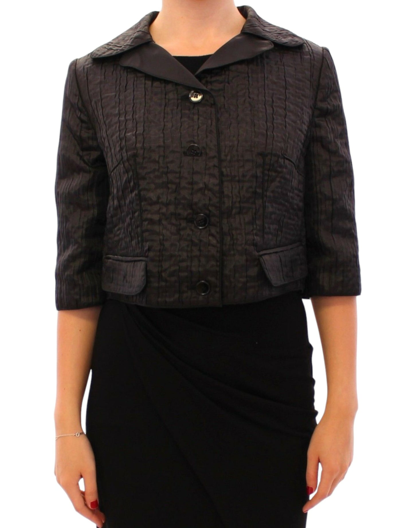 - Elegant Black Bolero Shrug Jacket
