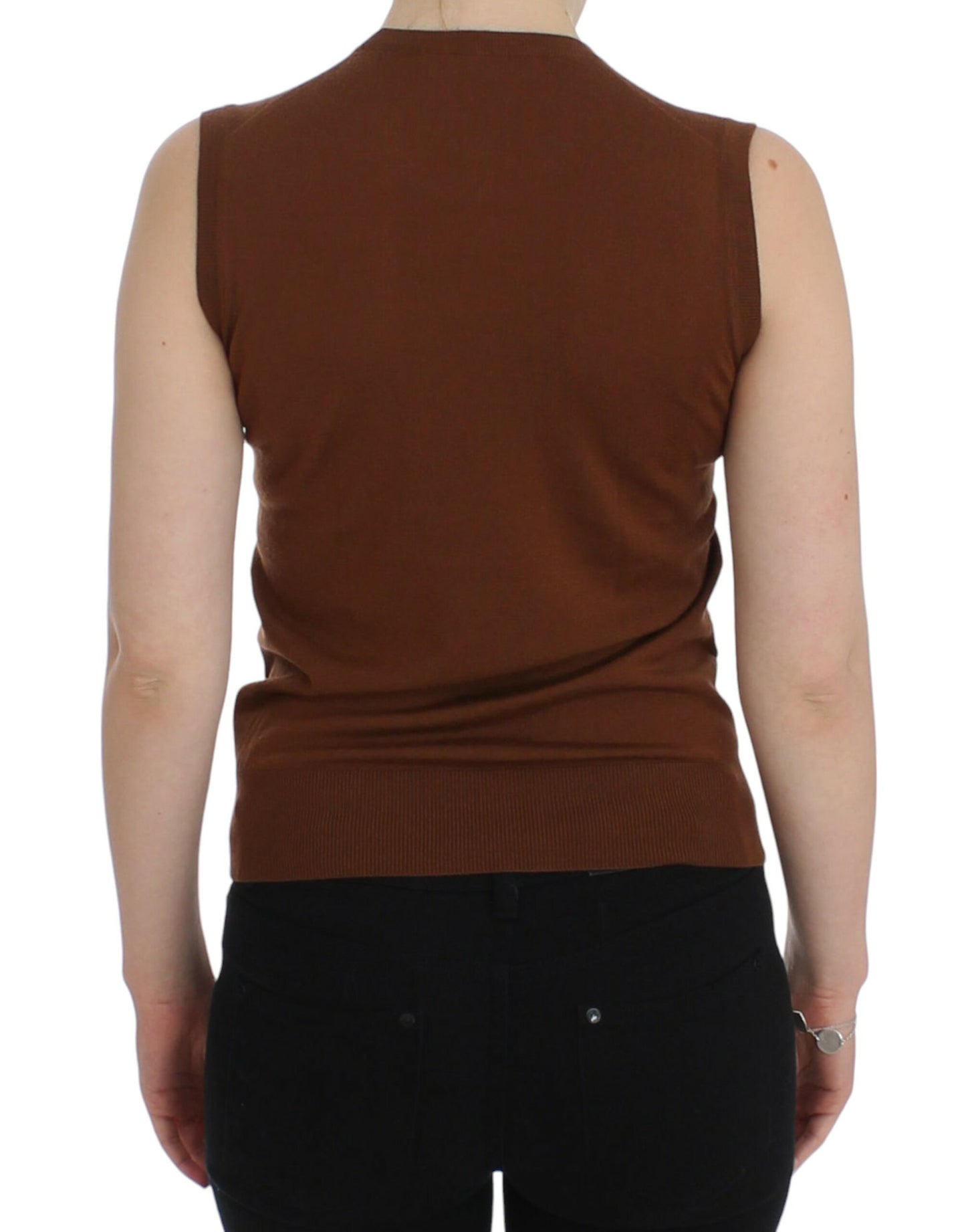 - Timeless Wool and Lace Sleeveless Vest