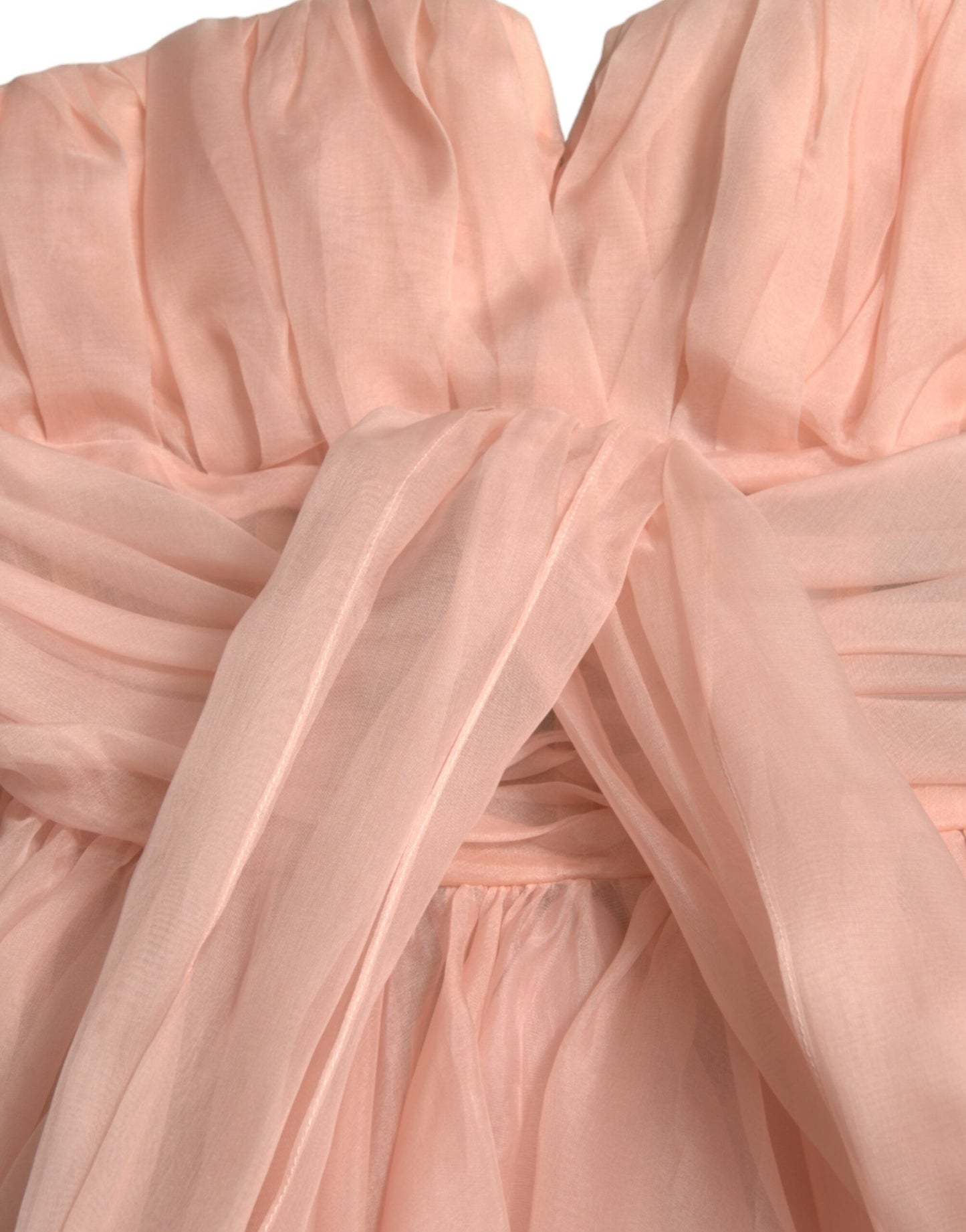 - Elegant Silk Chiffon Halter Midi Dress