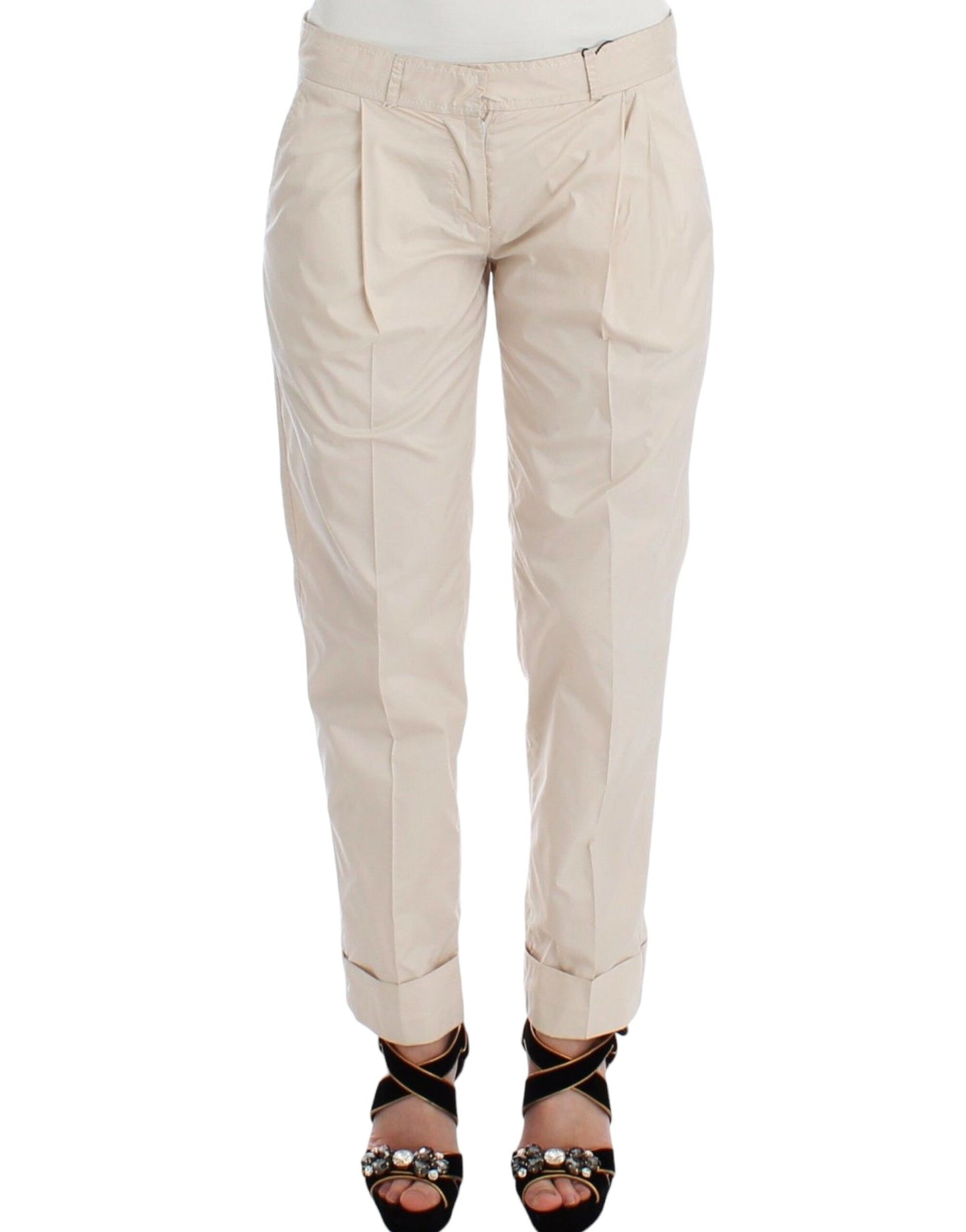 - Chic Beige Chino Pants - Elegance Redefined