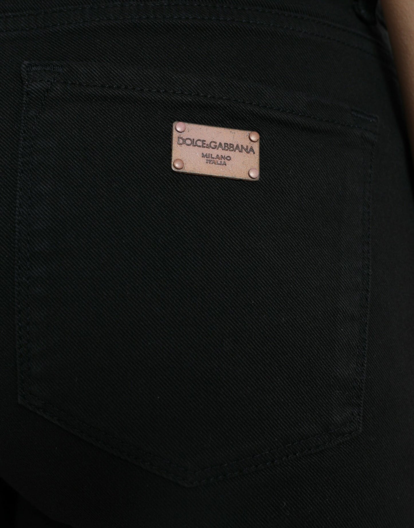- Chic Black Mid-Waist Stretch Jeans