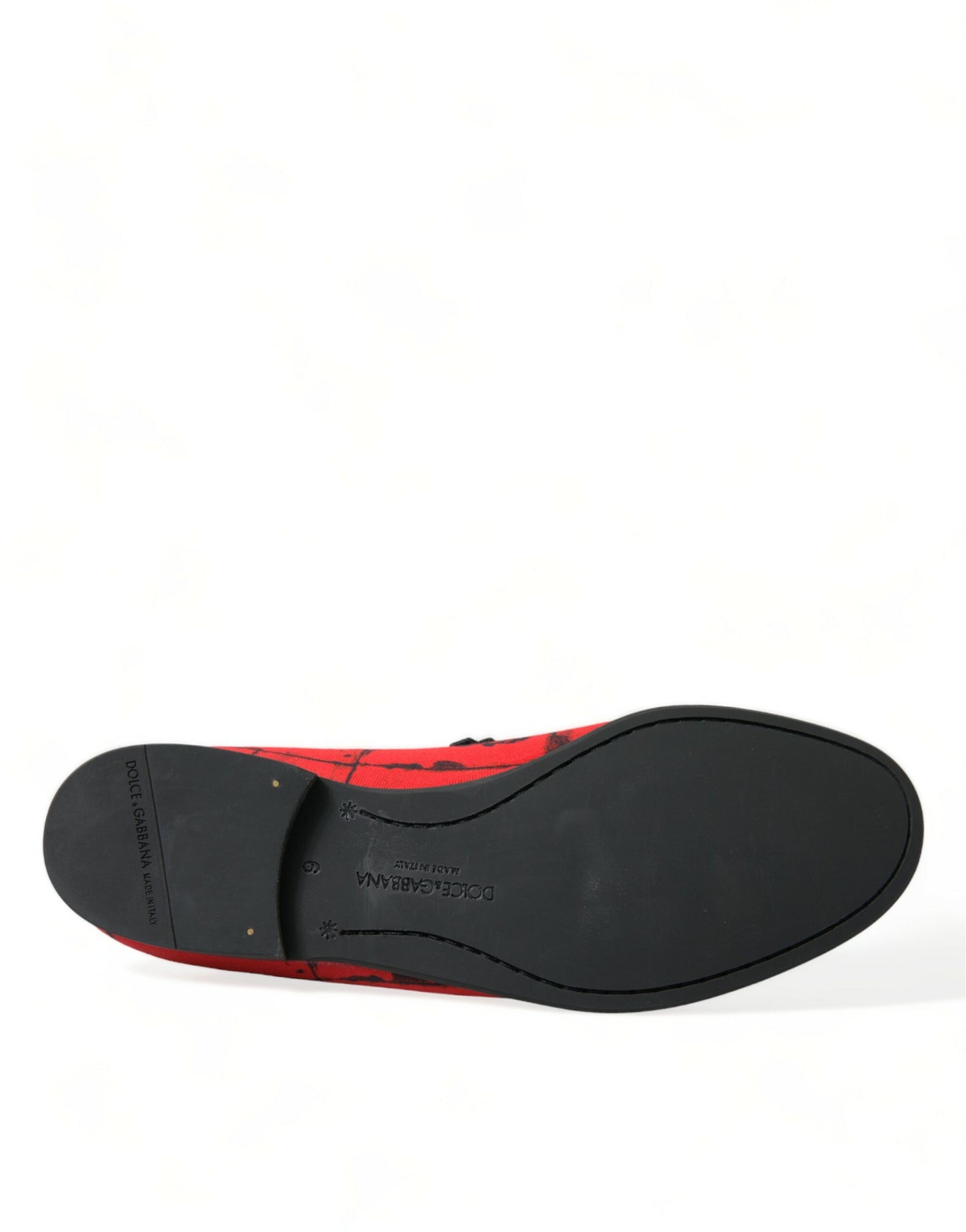 - Torero-Inspired Luxe Red & Black Loafers