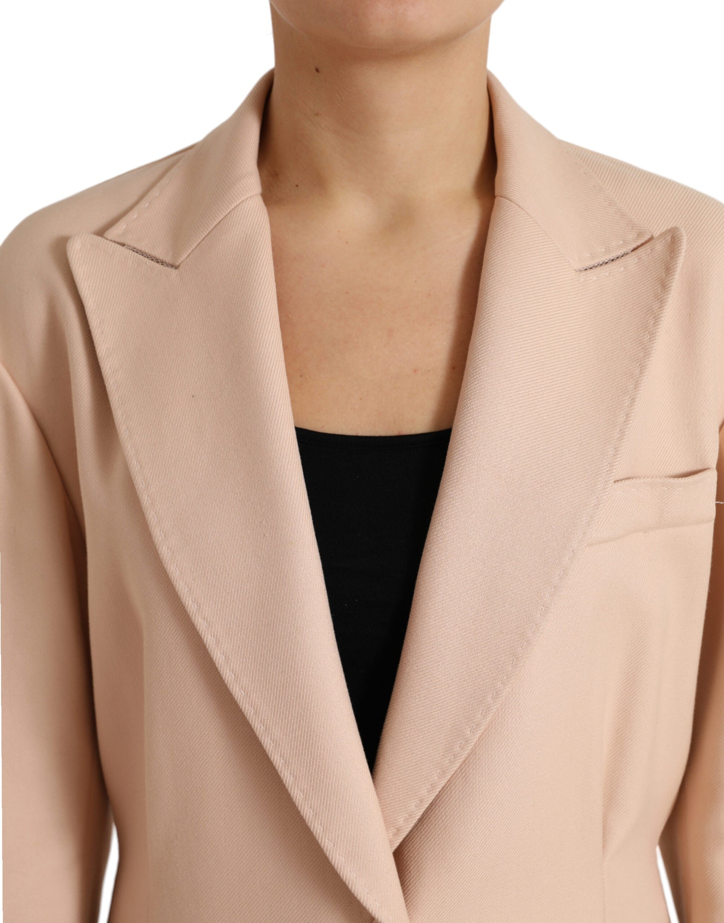 - Elegant Beige Single-Breasted Trench Coat