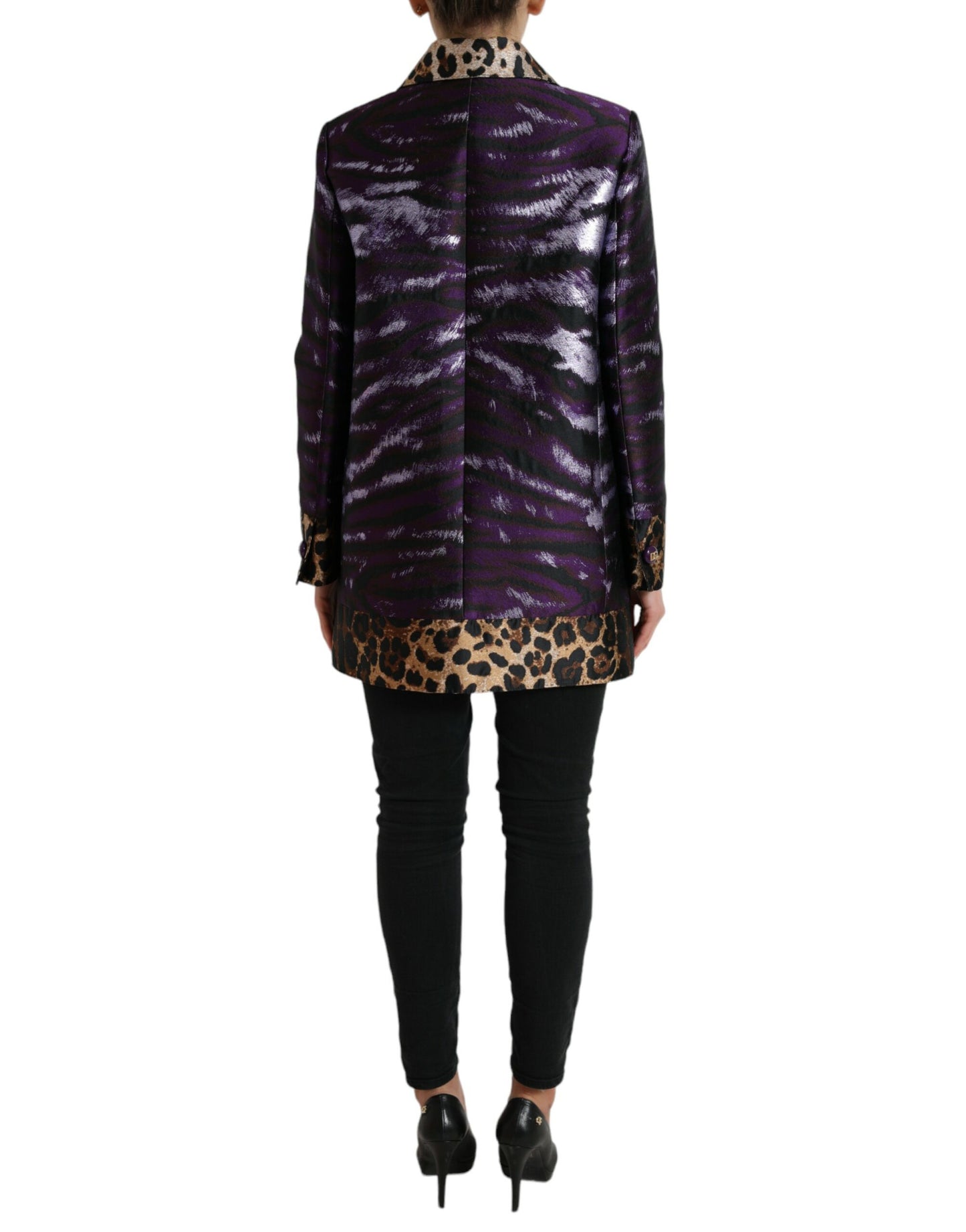 - Exquisite Jacquard Trench With Tiger Motif