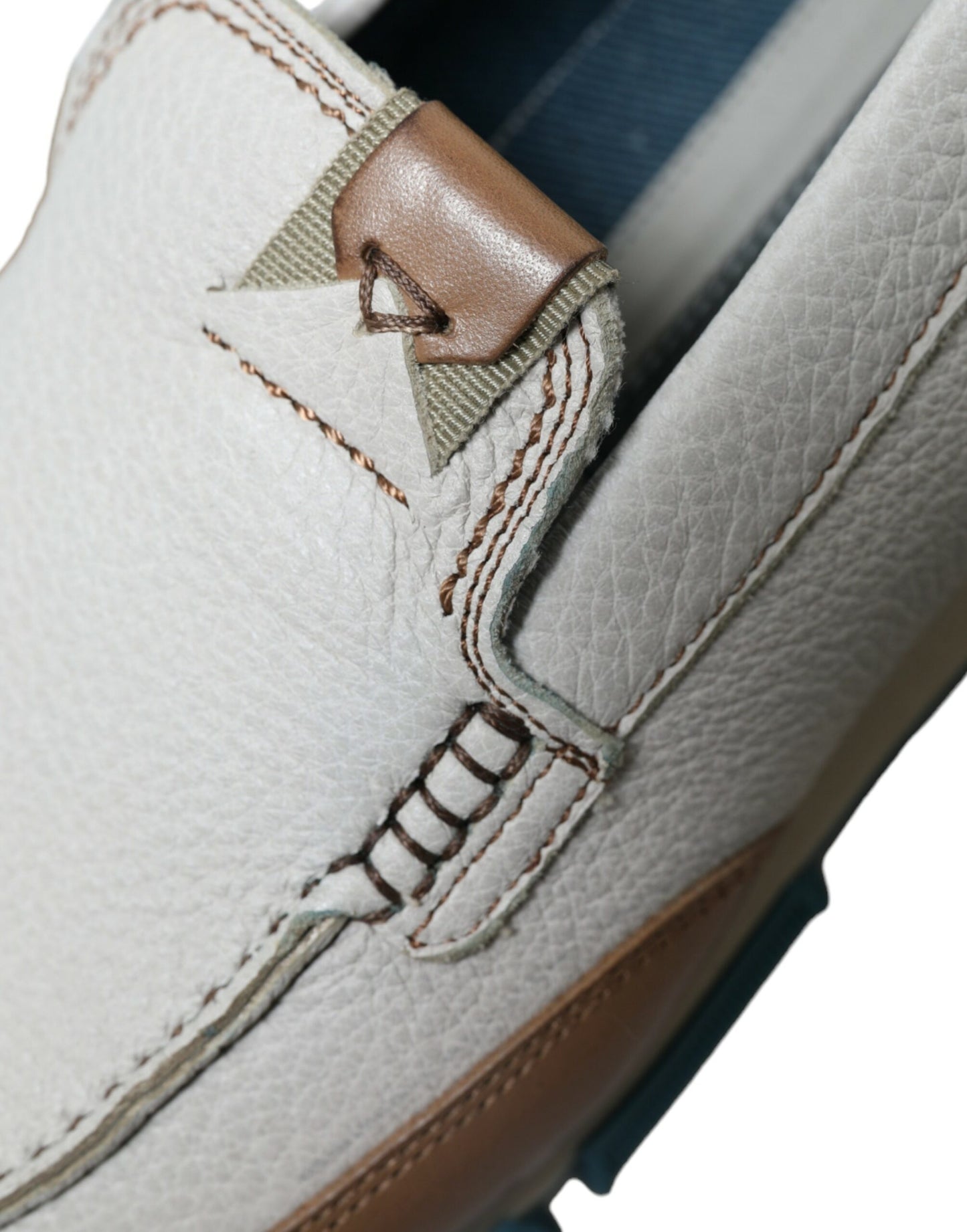 - Elegant White Deerskin Loafers
