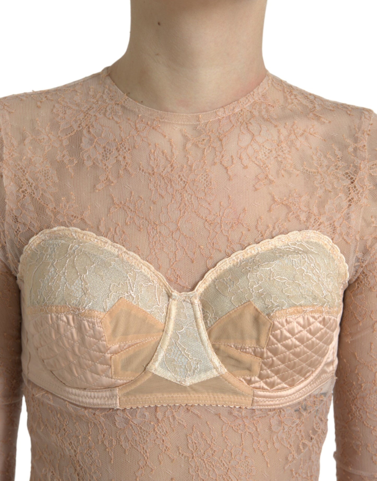 - Elegant Lace Bustier Cropped Top