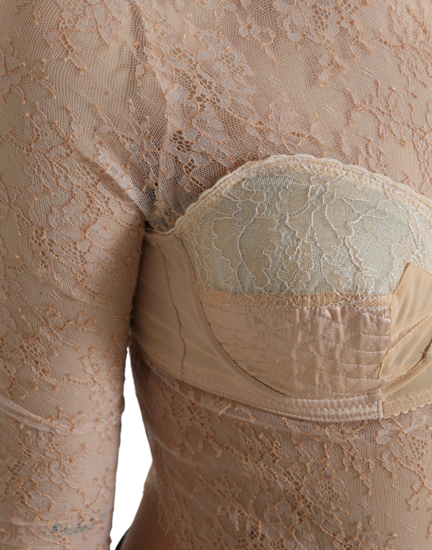 - Elegant Lace Bustier Cropped Top