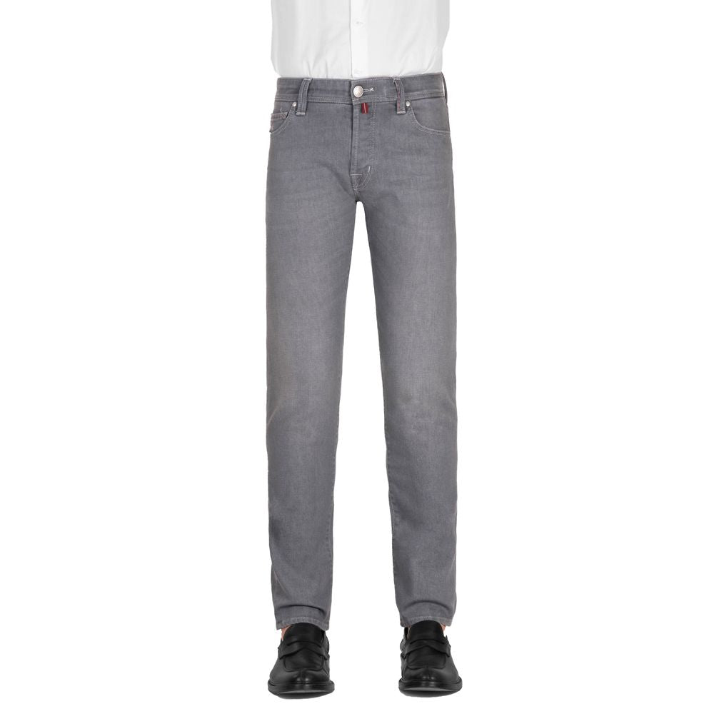 Tramarossa High-Tailored Gray Cotton Men's Jeans