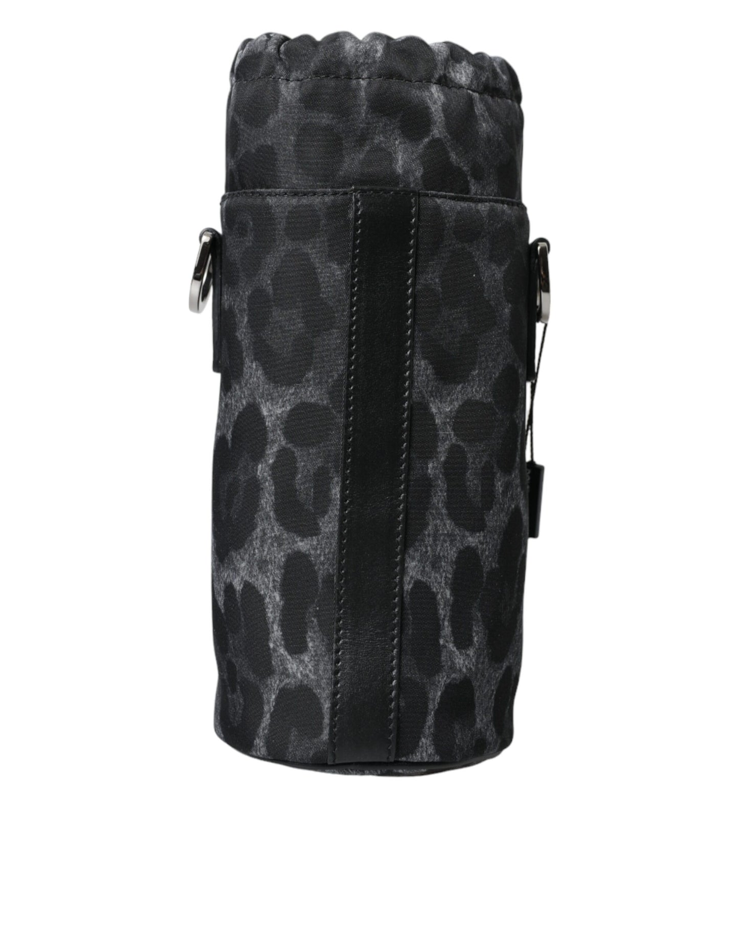 - Chic Leopard Print Round Bottle Cage