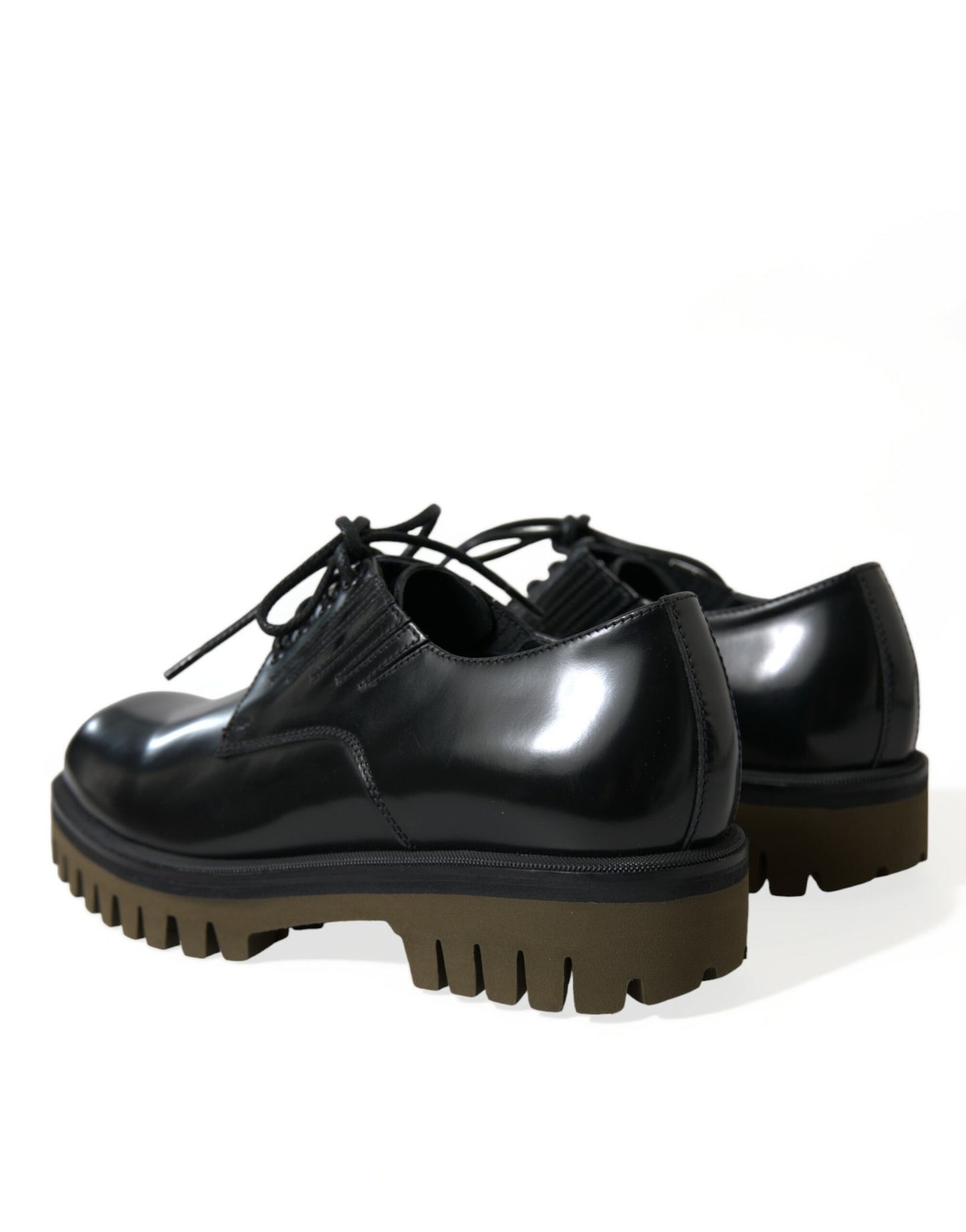 - Elegant Black Leather Derby Dress Shoes