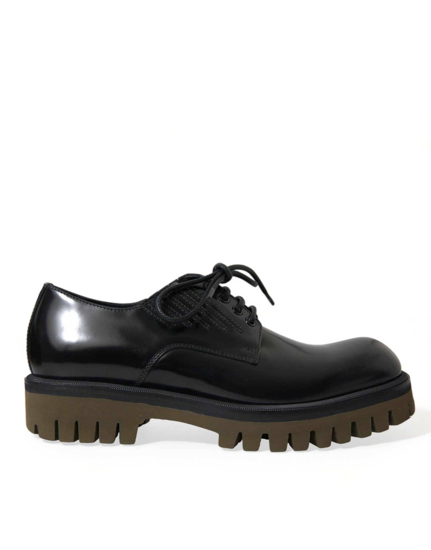 - Elegant Black Leather Derby Dress Shoes