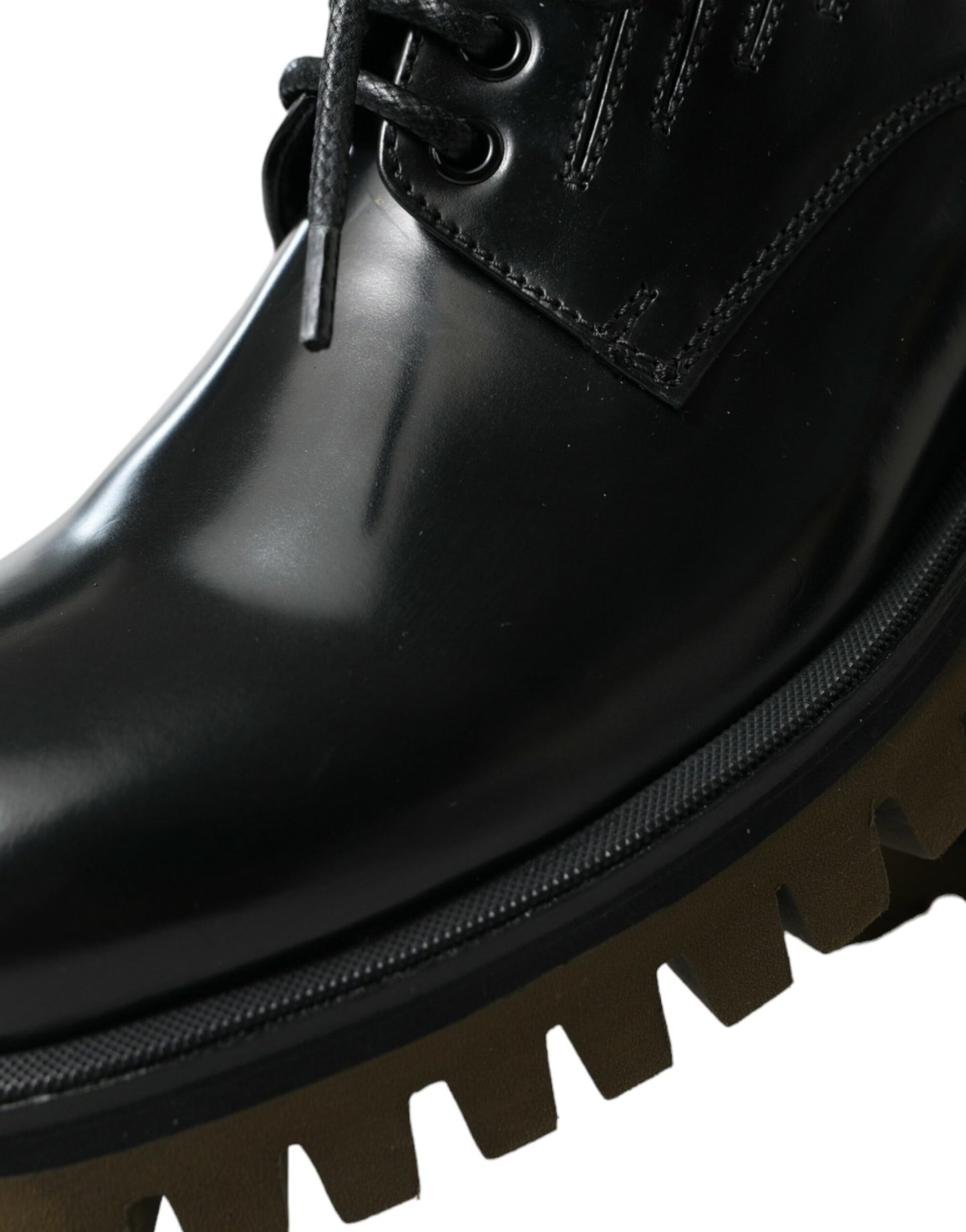- Elegant Black Leather Derby Dress Shoes